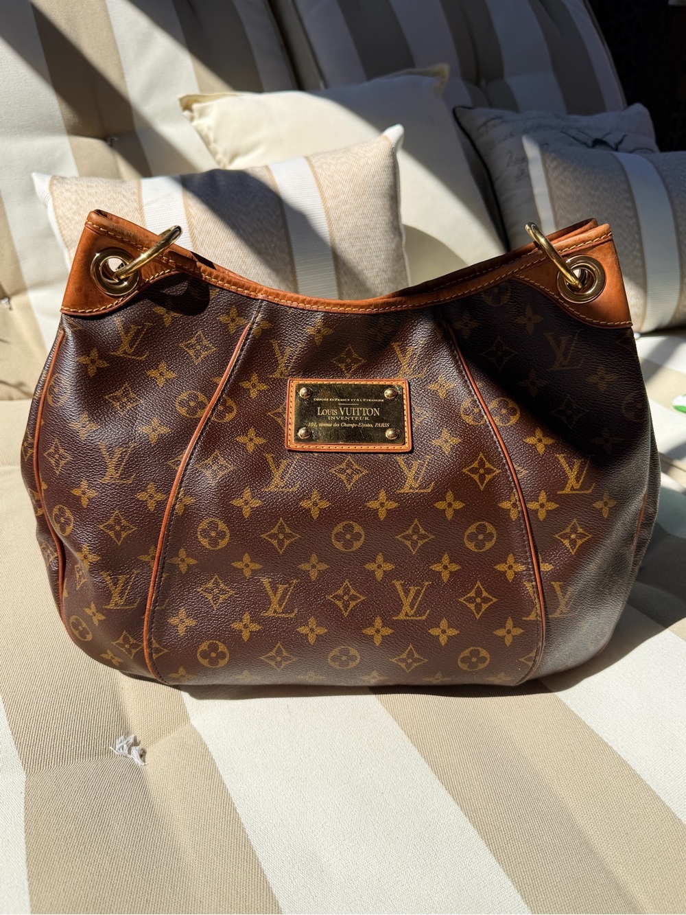 Louis Vuitton Galliera PM Classic Monogram Hobo Shoulder Hand Bag AUTHENTIC! - Picture 3 of 16